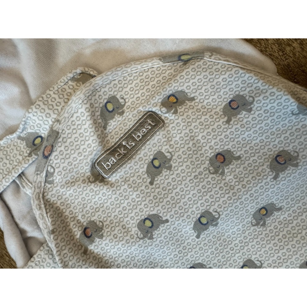 Halo Swaddle Sure Small 13-16 Pounds Cotton Sleep Sack Baby Boy Girl Elephants